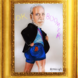 CryptoPortrait of Peter "Ok Boomer" Schiff 