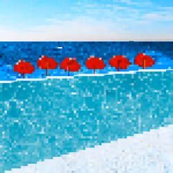 Pool Crypto Hotel  (Edition #pool 1/1) a sunny day at the pool - enjoying this beautiful view over t