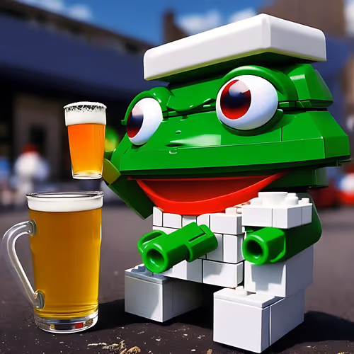 Pepe The Toy Brick Frog Mt8v2beFoK