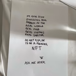 kanye west "do not ask me to do a F*cking NFT"