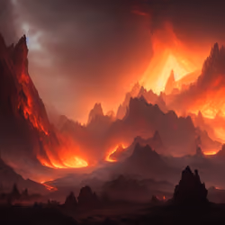 The mountains of Doom