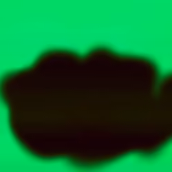 green and black flower blob