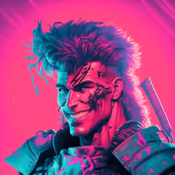 Synthwave Warrior #1