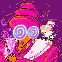 Tipsy Witch And White Poodle #53
