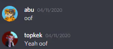 oof moment
