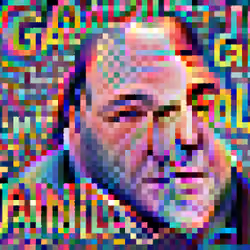 James Gandolfini - AI Nightmare Celebrity Portraits