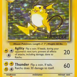 Raichu card prerelease