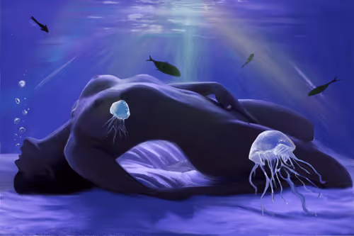 at a depth