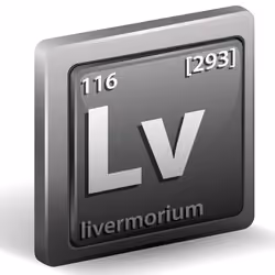 3d ElementBlock #116 - Livermorium 