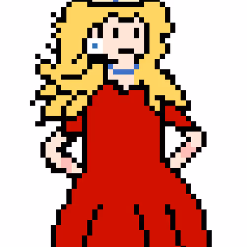 The princess in red