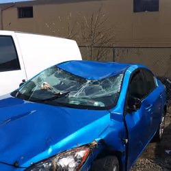 Blue car close up #2