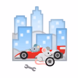 speedy the mouse and the pit crew
