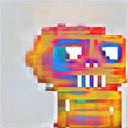 Flaming Glitch skullGAN (127/128)