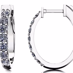 digidies #20 silver light diamond earrings