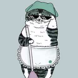 cleaning cat#003