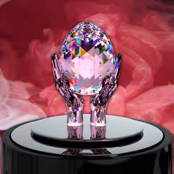 Diamond Hands holding Genesis Egg (Pink Set)