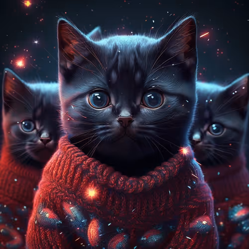 SPACE WOOL ALIEN KITTENS KITTENS OF NEW YORN Y5000