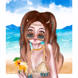 yume in boho bikini