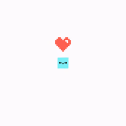 Tiny Love Pixel - Red Heart Teal Pixel Combo