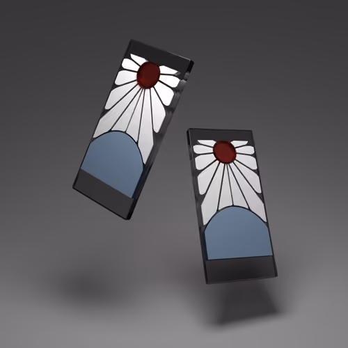 Tanjiro Earrings - Hanafuda