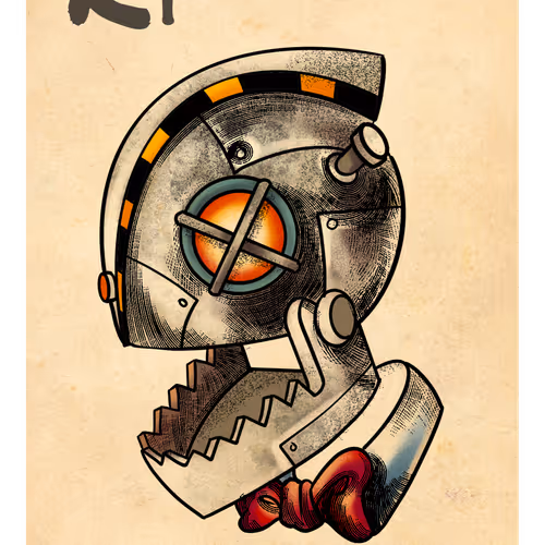 R Robot Head