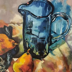 Glass and fruit 