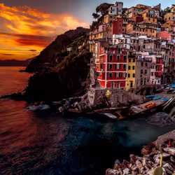 Sunset in Cinque Terre