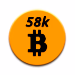 CryptoLogo BTC 58k
