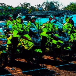 police motorcyclists
