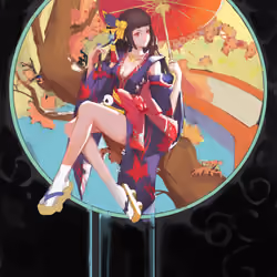 Girl with umbrella