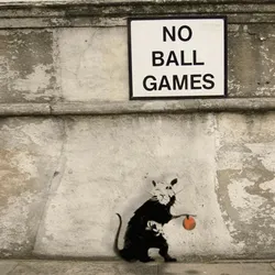 Banksy 'No Ball Games' 2/10 GIF 2006 NFT