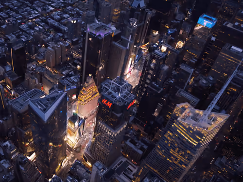 TIMES SQUARE at NIGHT