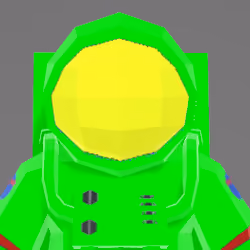 Green astronaut