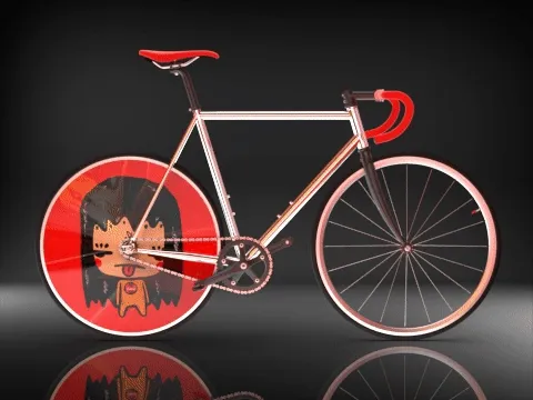 Kiku Fixie 2022 VELOYELLO X KIKU’S WORLD by SABET