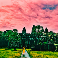 Pink skies
