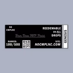GENESIS Ticket #100