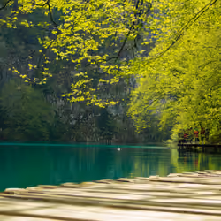 Beautiful emerald lake 