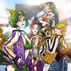 Girls E-hunter  rank A(RARE)