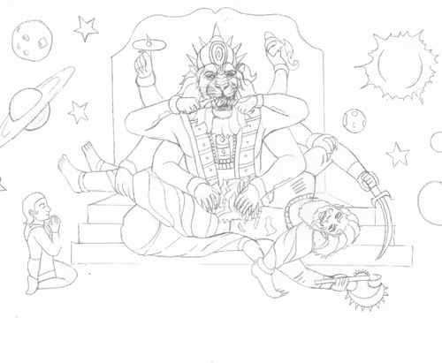 Sketch  Narsimha Avatar #4 