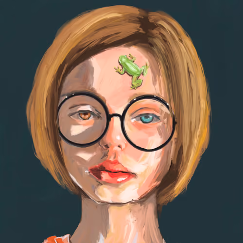 The Round Glasses and the Frog