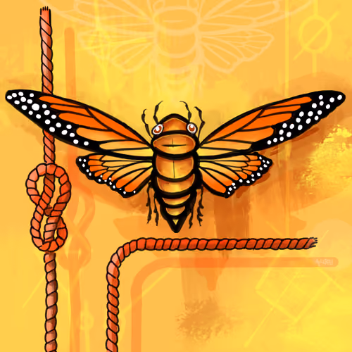 A monarch cicada 
