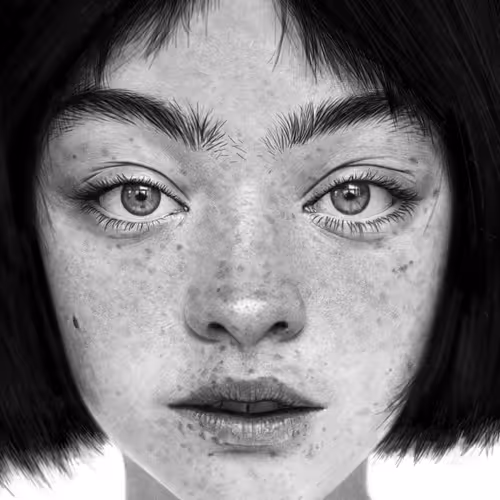 Realistic Portrait Drawing-Girl Portrait.