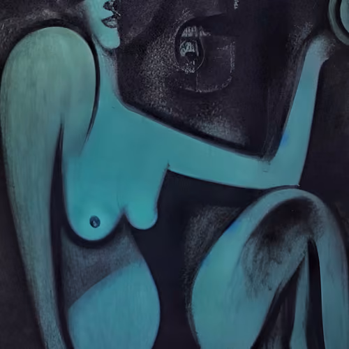 The Blue Naked Woman |Paolo Galleri|