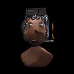 One of first punk heads in 3D(#014)