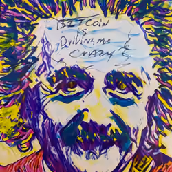 Einstein Says "Bitcoin Is Driving Me Crazy"
