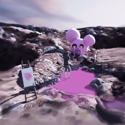 Pink tears