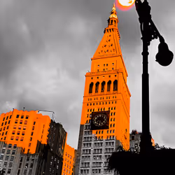 "Orange Sun in NYC" - Arts Of Photography