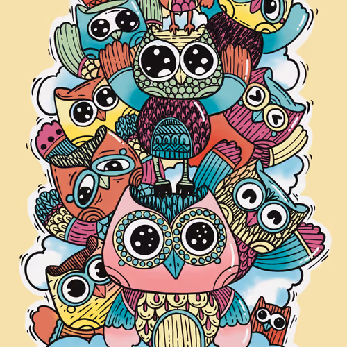 Owl doodle #04
