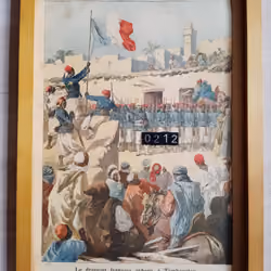 Le drapeau francais arbore a tombouctou