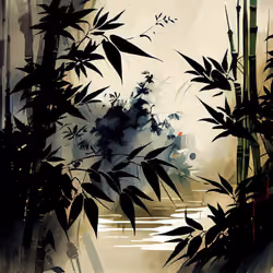 Whispers of the Wind Among the Bamboo Forest